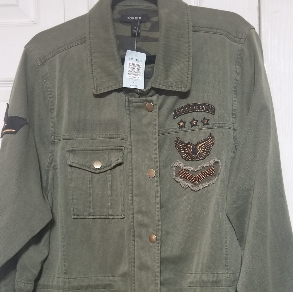 Torrid military jacket